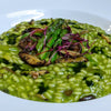VEGAN GARLICKY WILD MUSHROOM & ASPARAGUS RISOTTO VERDE 